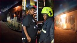 Mike Sonko's office caught fire Friday night, August 8.